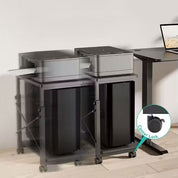 Activiva Height Adjustable PC & Printer Office Storage Stand
