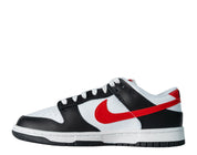 Men's Nike Dunk Low Retro Red Swoosh Panda Shoes FB3354-001