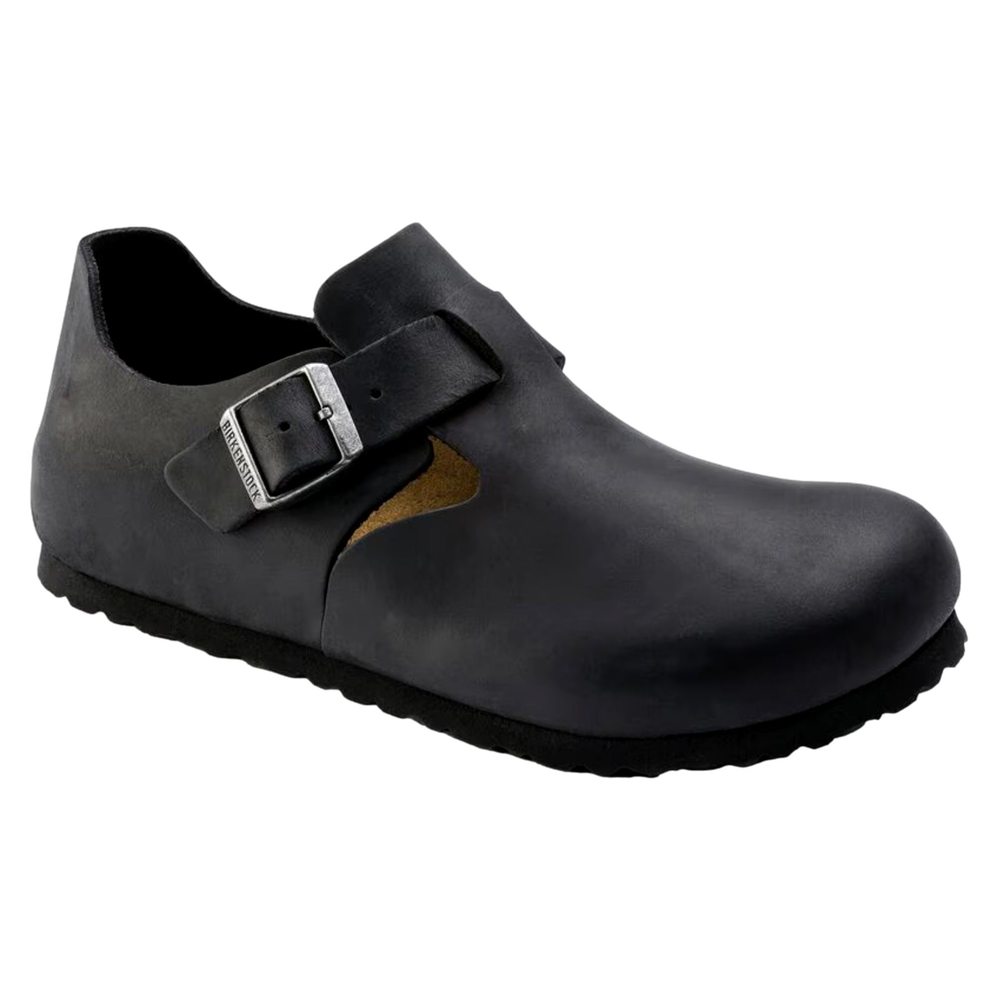 Women's Birkenstock London Oiled Leather Black Oiled Leather 166541