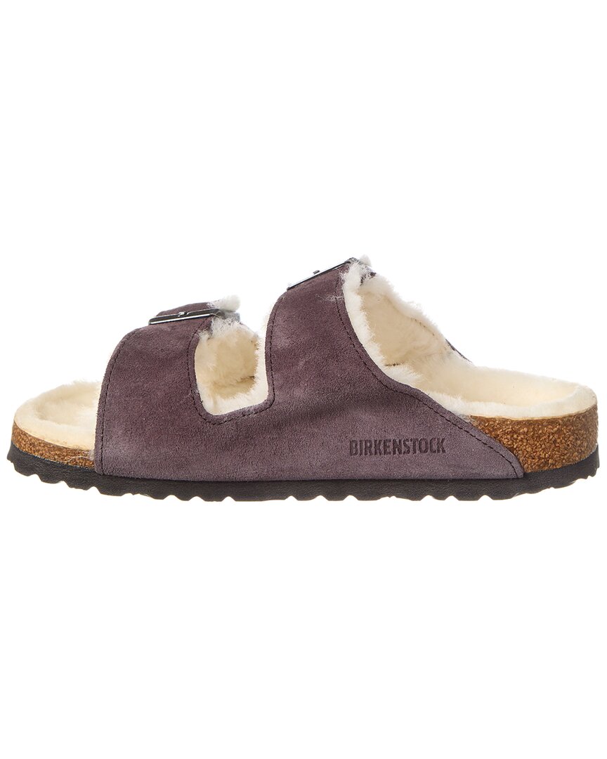 Birkenstock Arizona Narrow Suede & Shearling Sandal