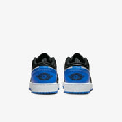 Nike Air Jordan 1 Low 553560-140 Sneakers Kids Black Leather Lifestyle Shoes