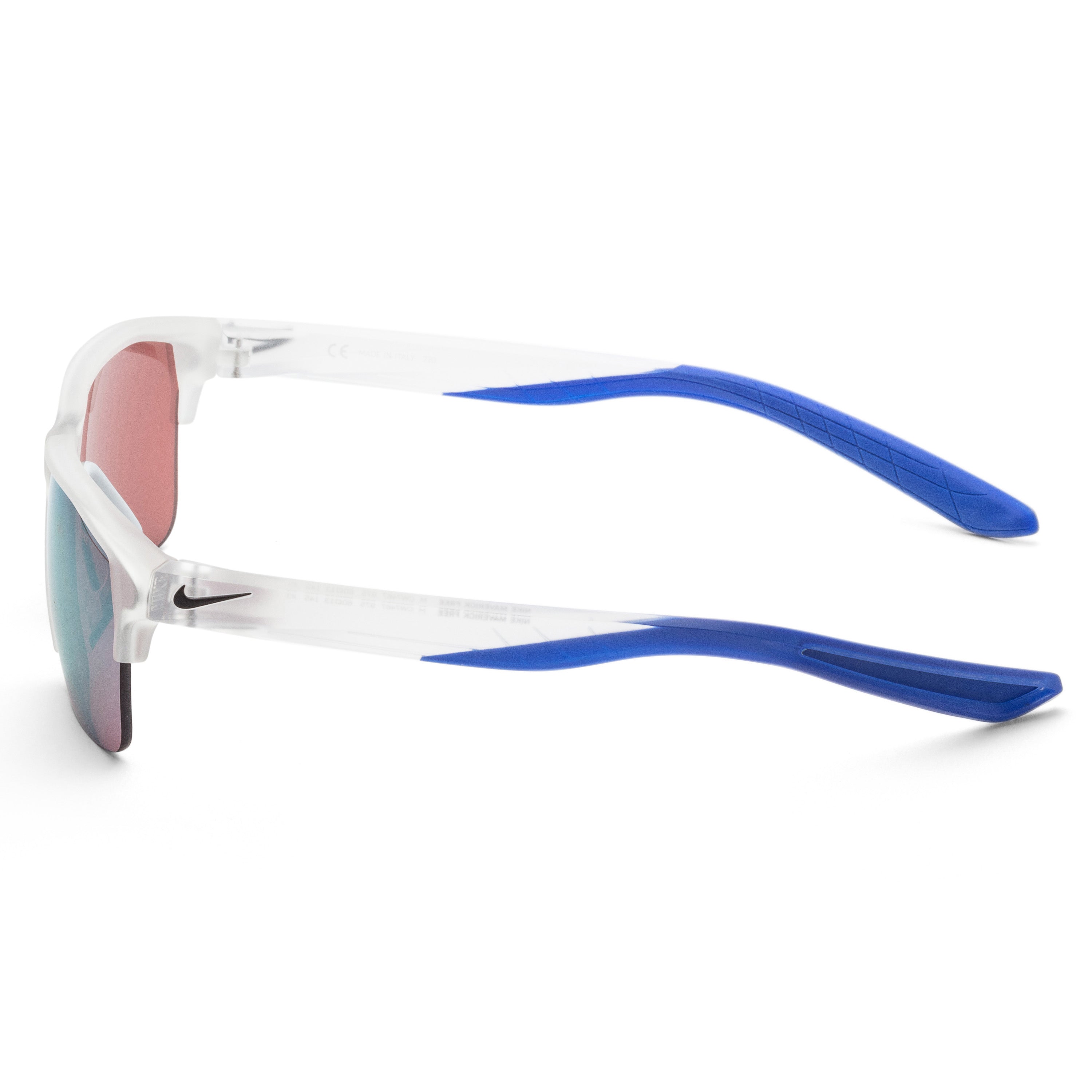 Nike Men's CW7467-975 Maverick 60mm Matte Clear Sunglasses