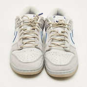 Nike Grey Nubuck Leather Dunk Low Wolf Grey Pure Platinum Sneakers