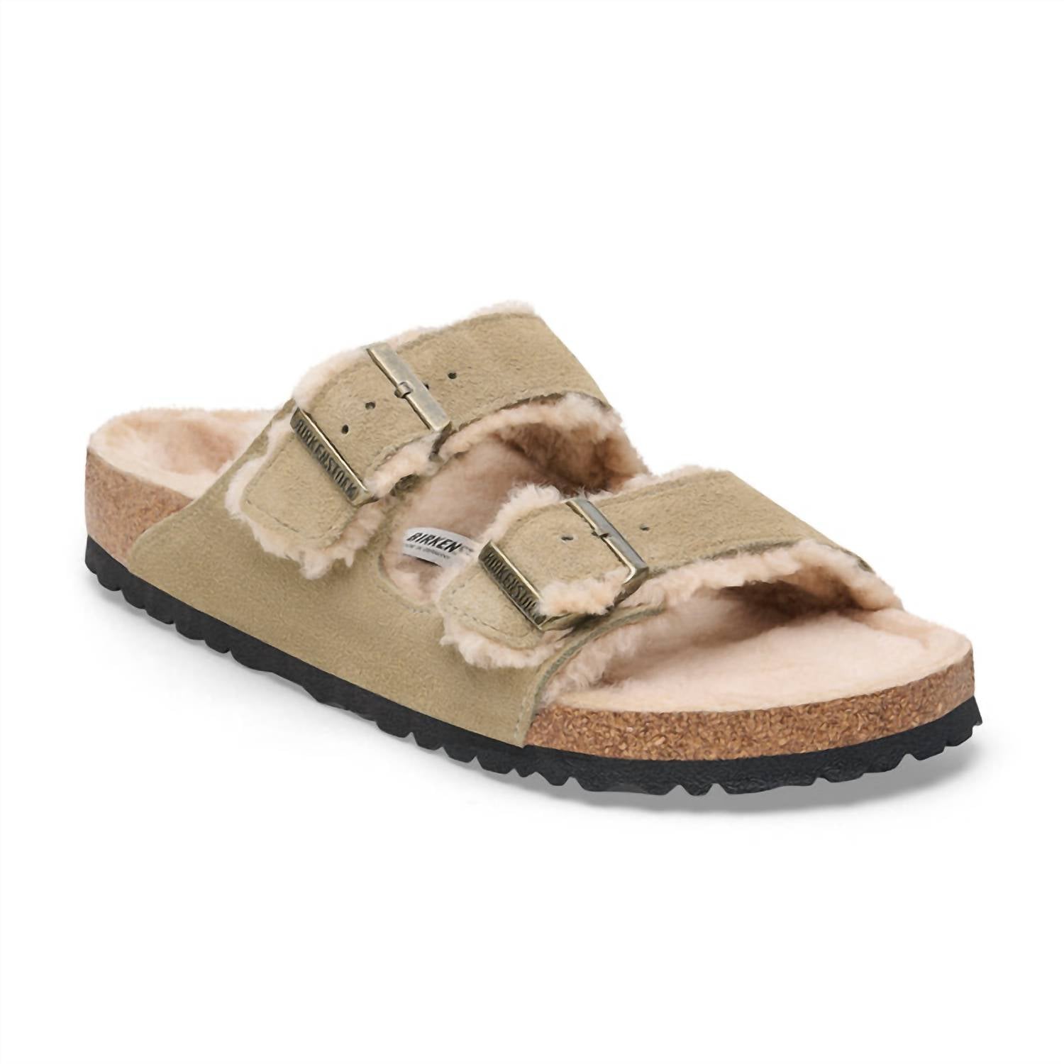 Women's Arizona Shearling Sandals In Taupe