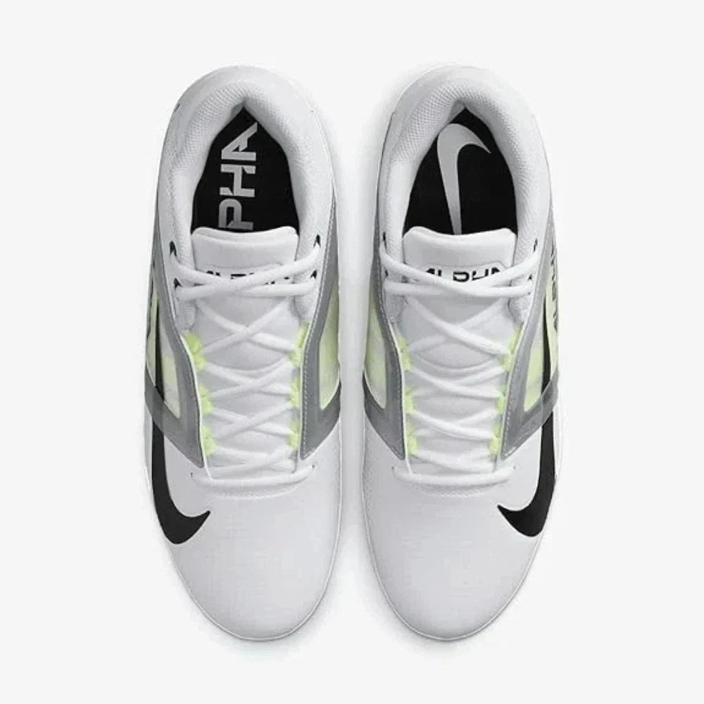 Women's Nike Alpha ace 4 Pro FD7037-100  White Black Football Cleats HAWK3194