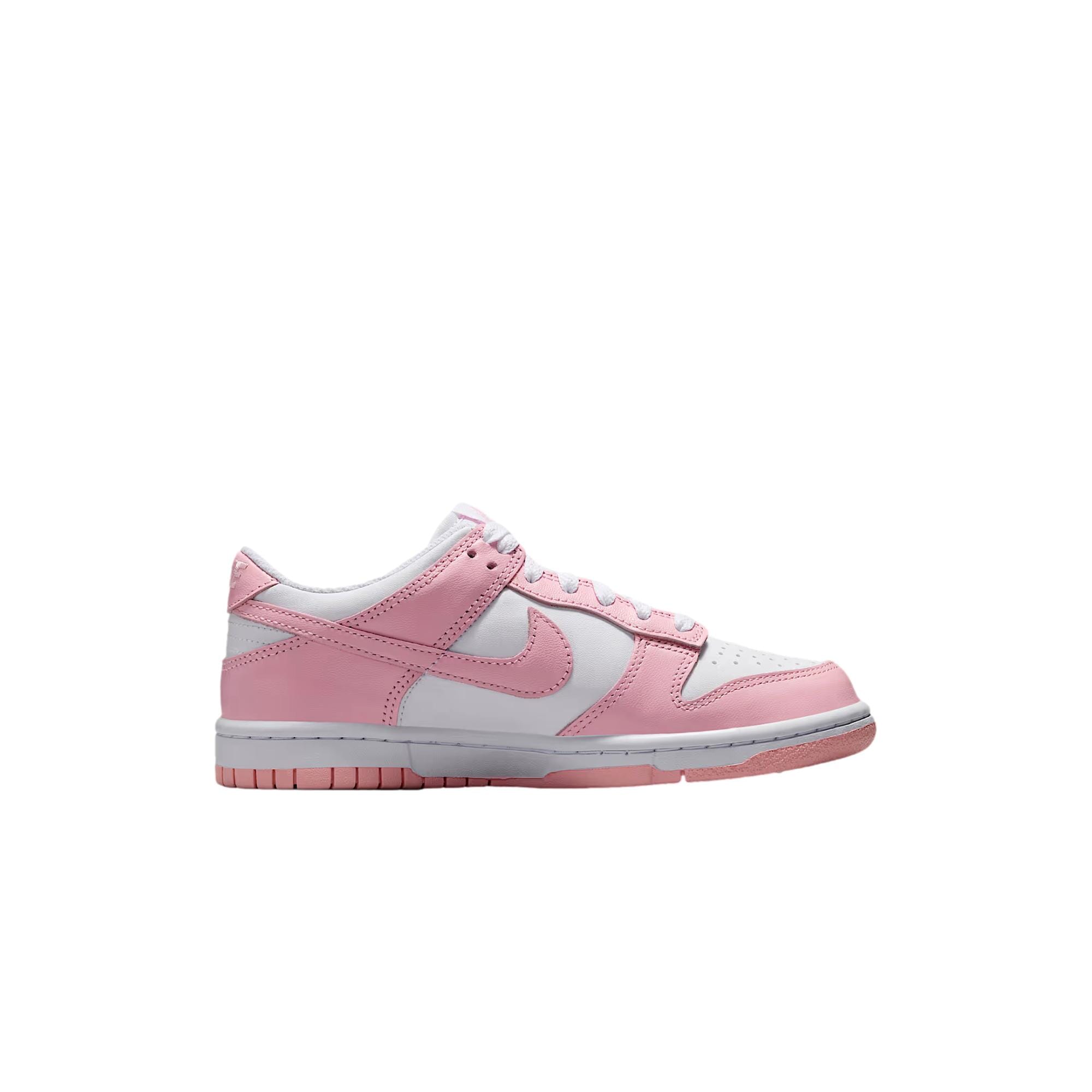 Grade-School Nike Dunk Low White / Medium Soft Pink - White FB9109-125