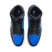 Men's Nike Air Jordan 1 Mid Black / Royal Blue / Black - White DQ8426-042