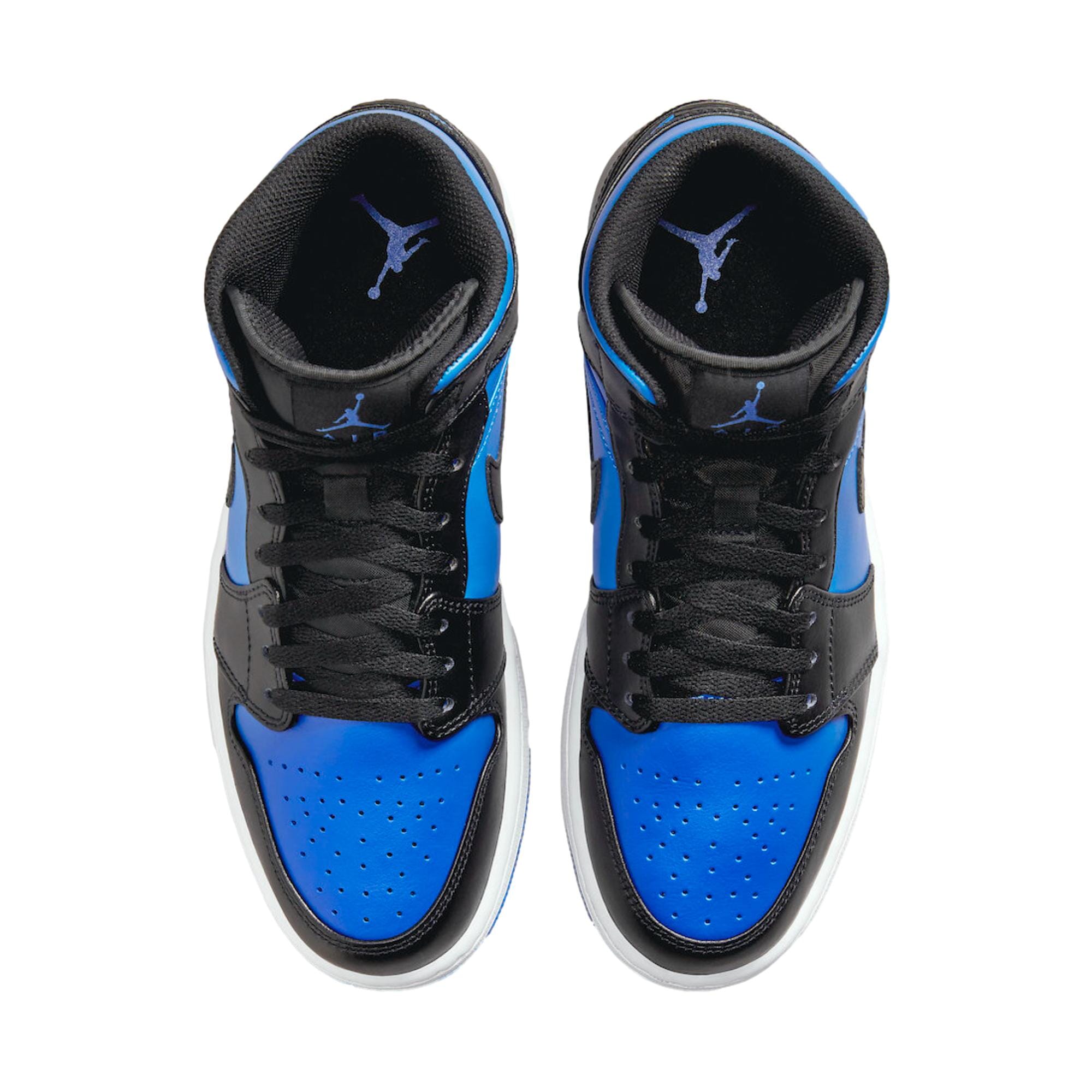 Men's Nike Air Jordan 1 Mid Black / Royal Blue / Black - White DQ8426-042
