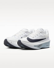 Women's Zoom Fly 6 Road Racing Shoes In White Pure Platinum Obsidian Mist Gridiron