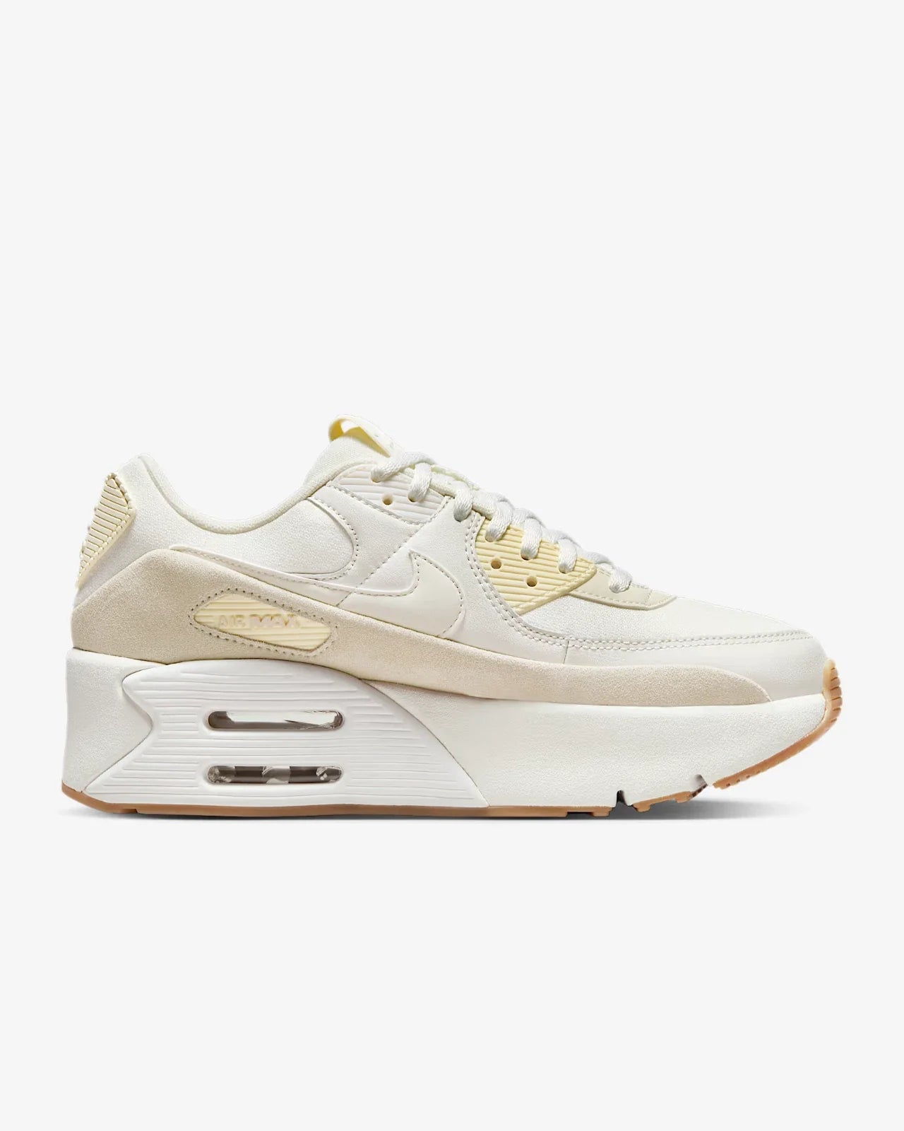 Nike Air Max 90 LV8 FD4328-100 Sneakers Ivory Platform Shoes RHS8025