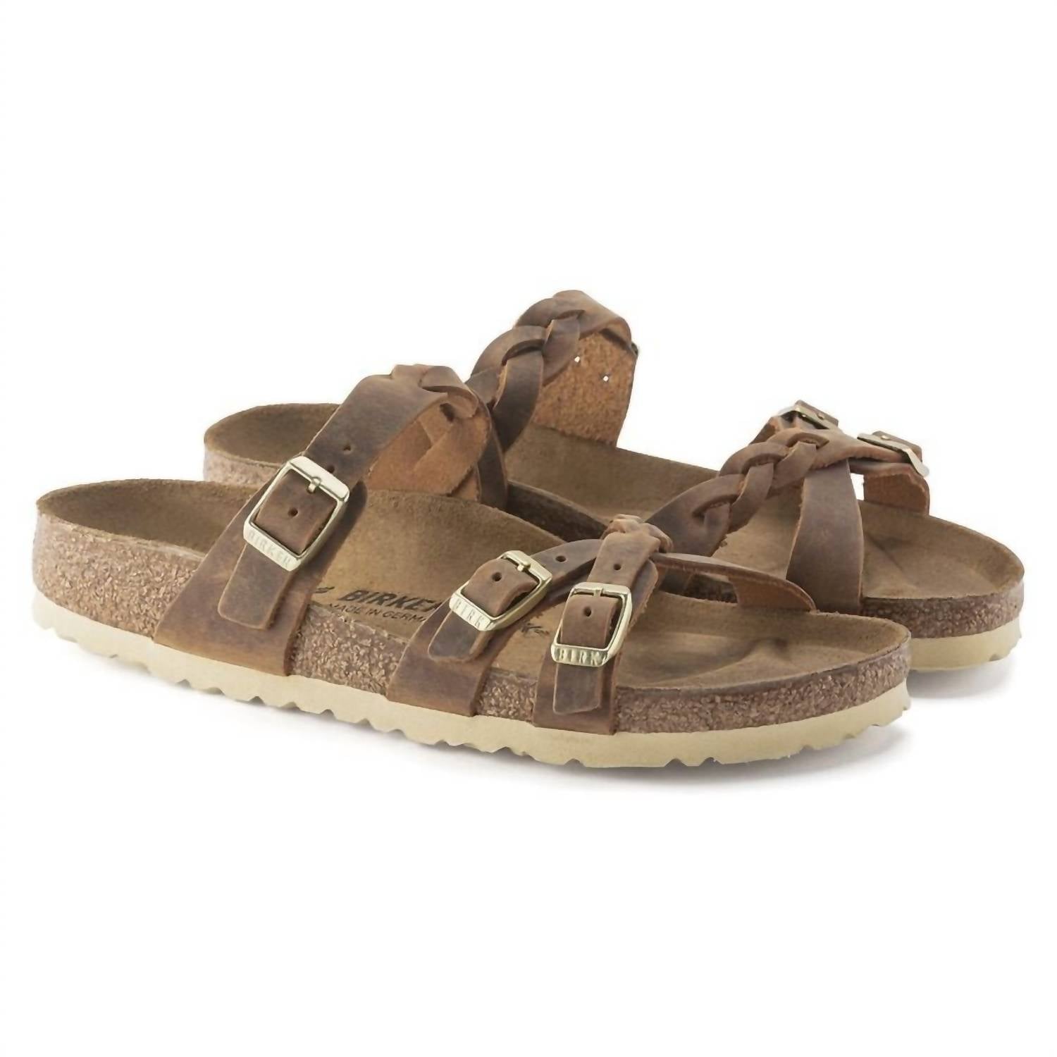 Women's Franca Braided Sandals In Cognac