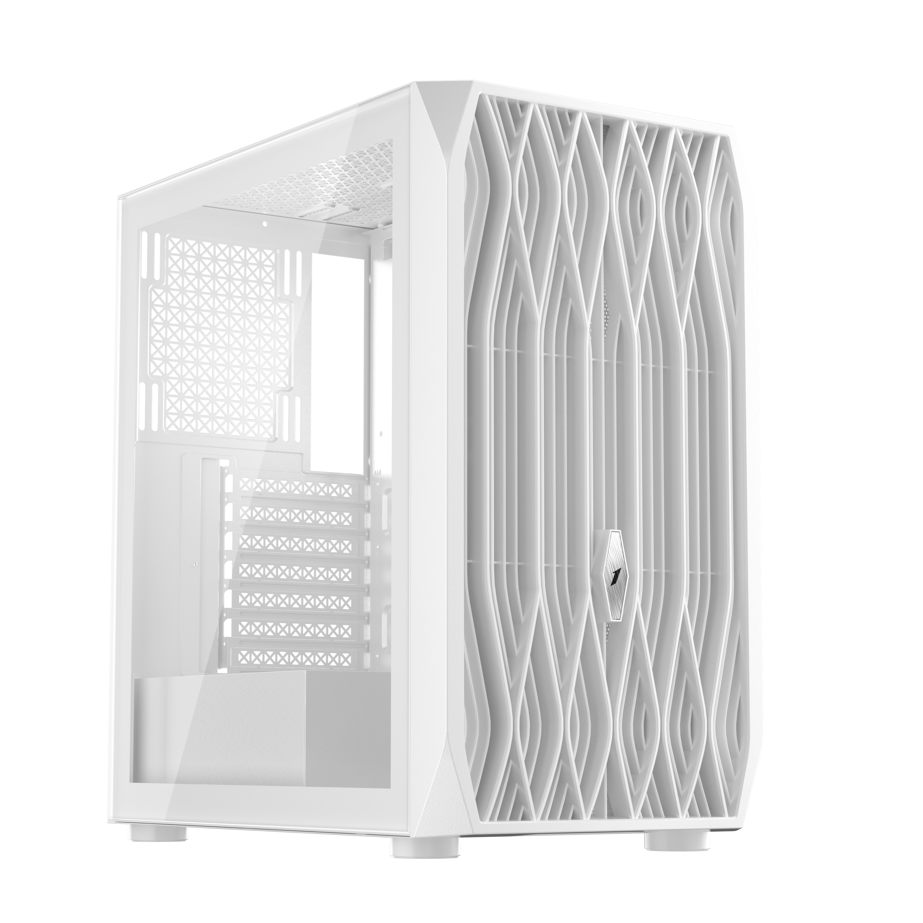 1st Player AY7 ATX M-ATX ITX PC Gaming Case (White)