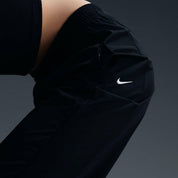 Women's Wind Runner High Waisted Woven Open Hem Pants In Black
