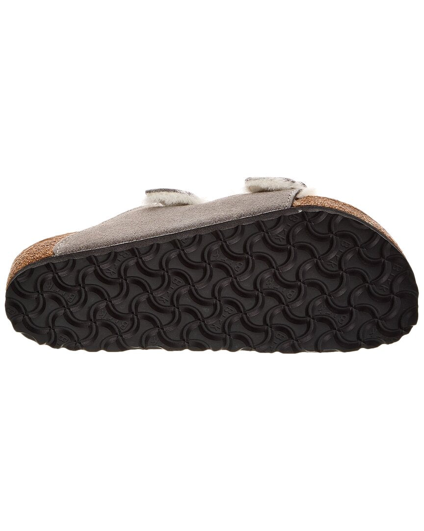 Birkenstock Arizona Suede & Shearling Sandal