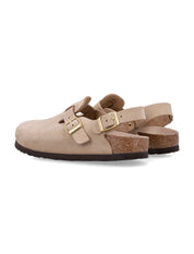 Tokio Nubuck Leather Clog Sandals