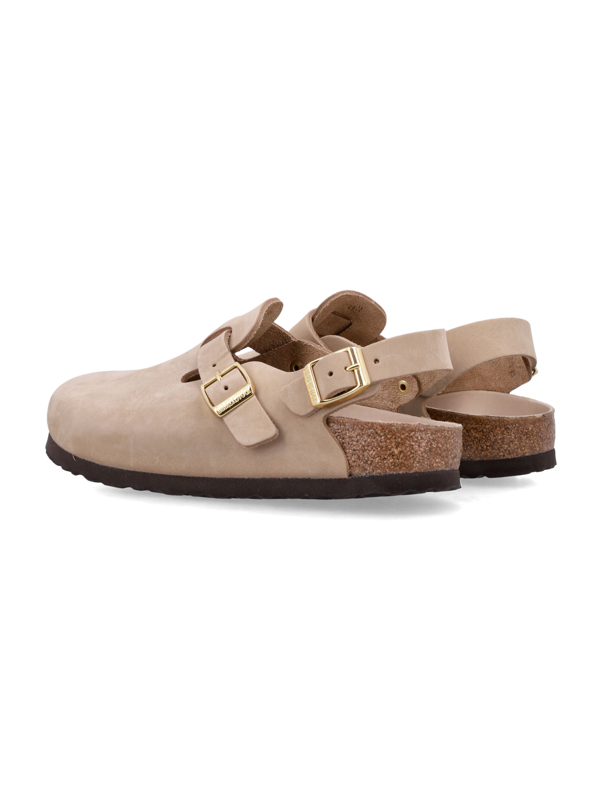 Tokio Nubuck Leather Clog Sandals