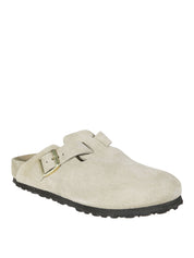 Suede Boston Metallic Buckle Loafers