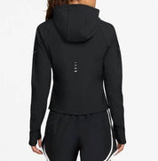 Swift Therma-Fit Running Jacket In Black/reflective Silver
