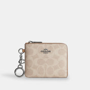 Coach Outlet Small Corner Zip Wallet In Signature Canvas