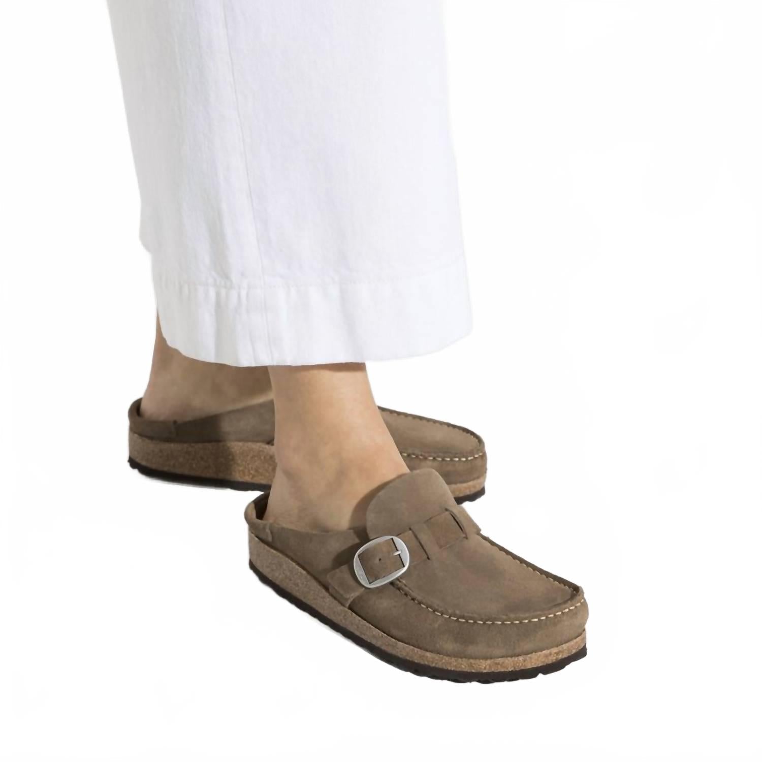 Women's Buckley Regular In Gray Taupe Suede