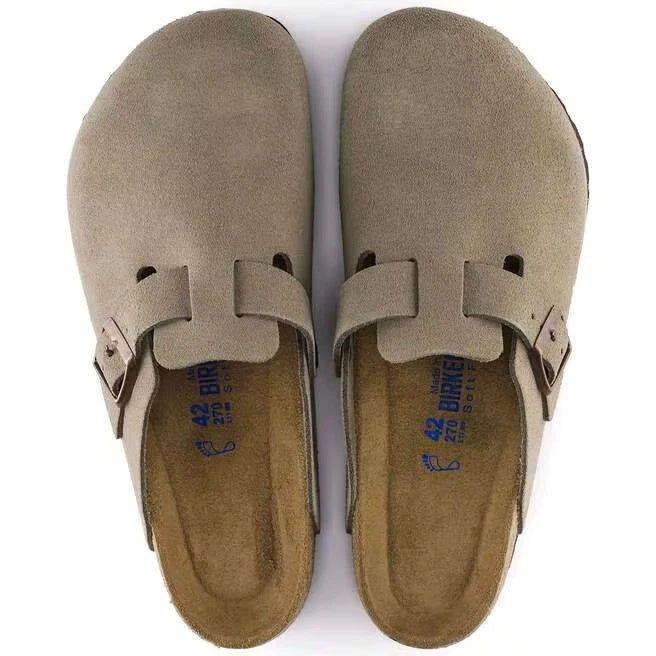 Birkenstock Boston 0560771 Clog Gray Soft Footbed Casual Sandal HAWK357