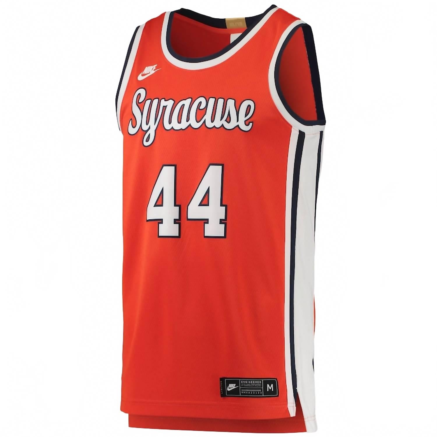 Men's #44 Syracuse Limited Retro Basketball Jersey In Orange