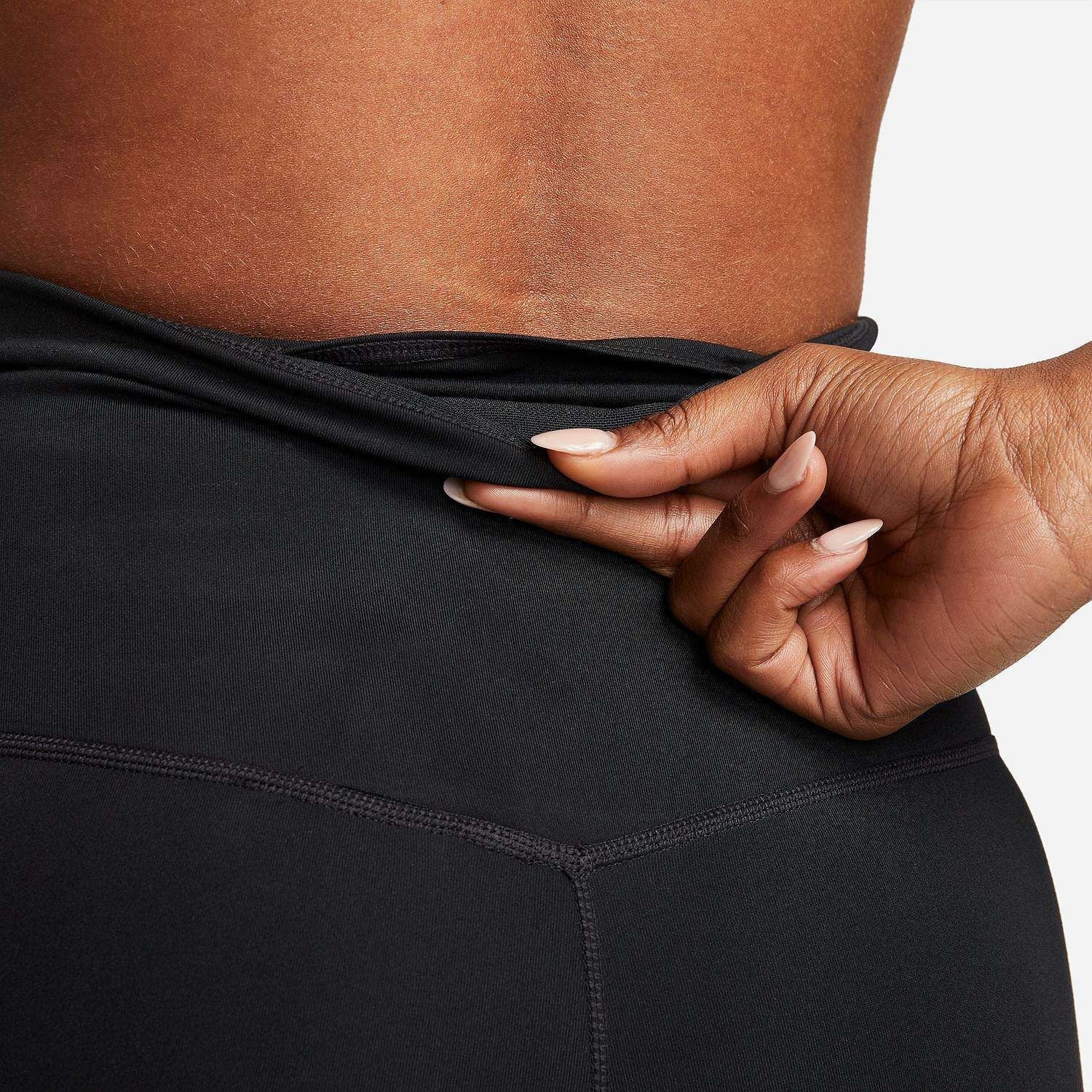 Women's Nike One Running Leggings Black Stretch High Rise Pull On FTS608