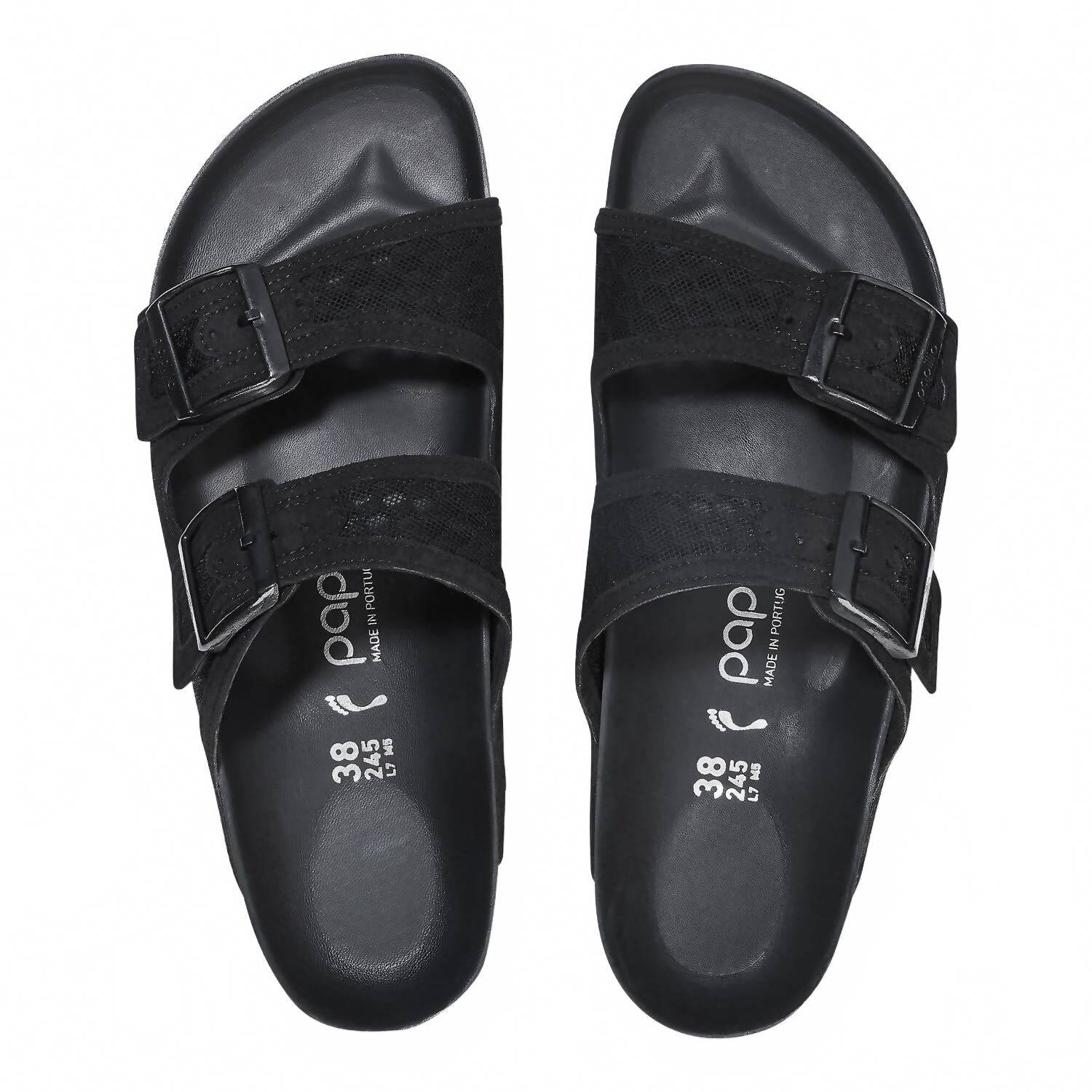 Women's Arizona Pap French Piping Flex Platform Sandal In Black
