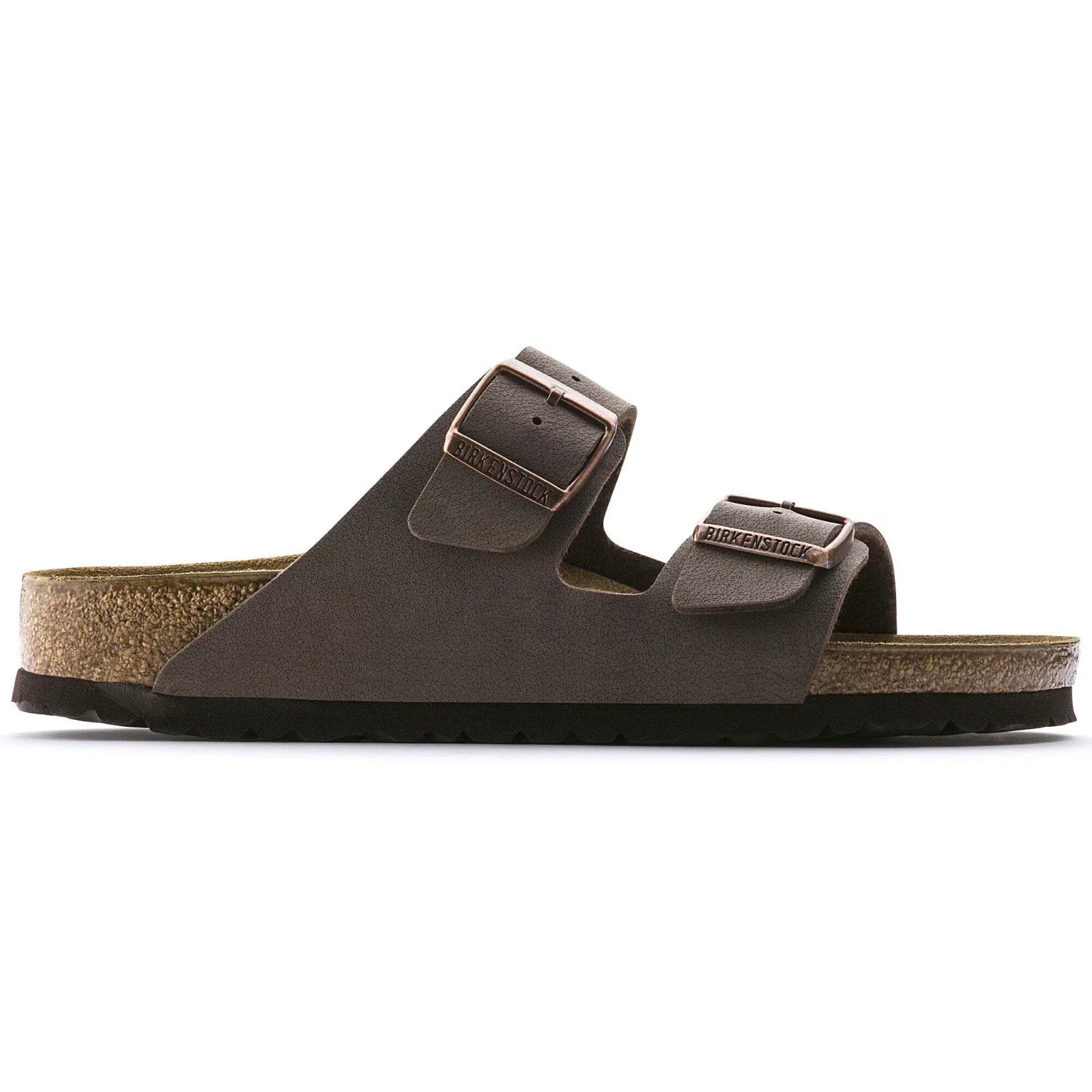 Women's Birkenstock Arizona 0151181 Sandals Unisex Mocha Birko-Flor Nubuck Slip On Slide