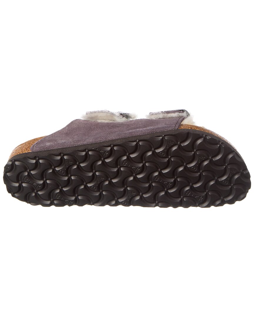 Birkenstock Arizona Narrow Suede & Shearling Sandal