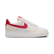 WOMENS NIKE AIR FORCE 1 07 NEXT NATURE-PALE IVORY/UNIVERSITY RED-DC9486-109