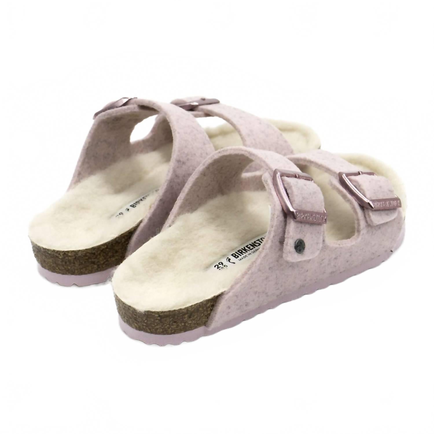Girl's Arizona Rivet Wool Felt Sandals In Soft Pink