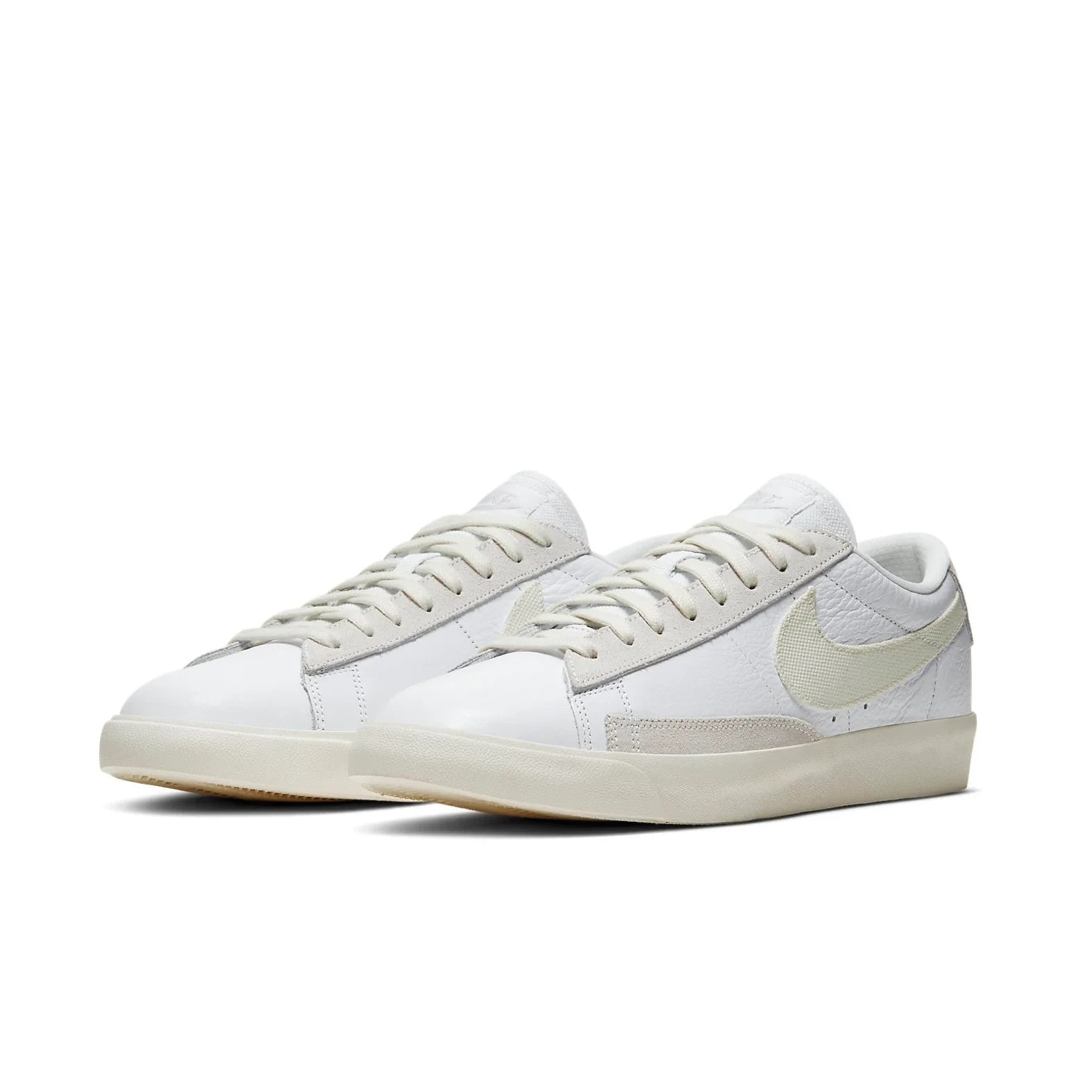 Men's Nike Blazer Low CW7585-100 Sneakers Platinum Tint Leather Lifestyle Shoes