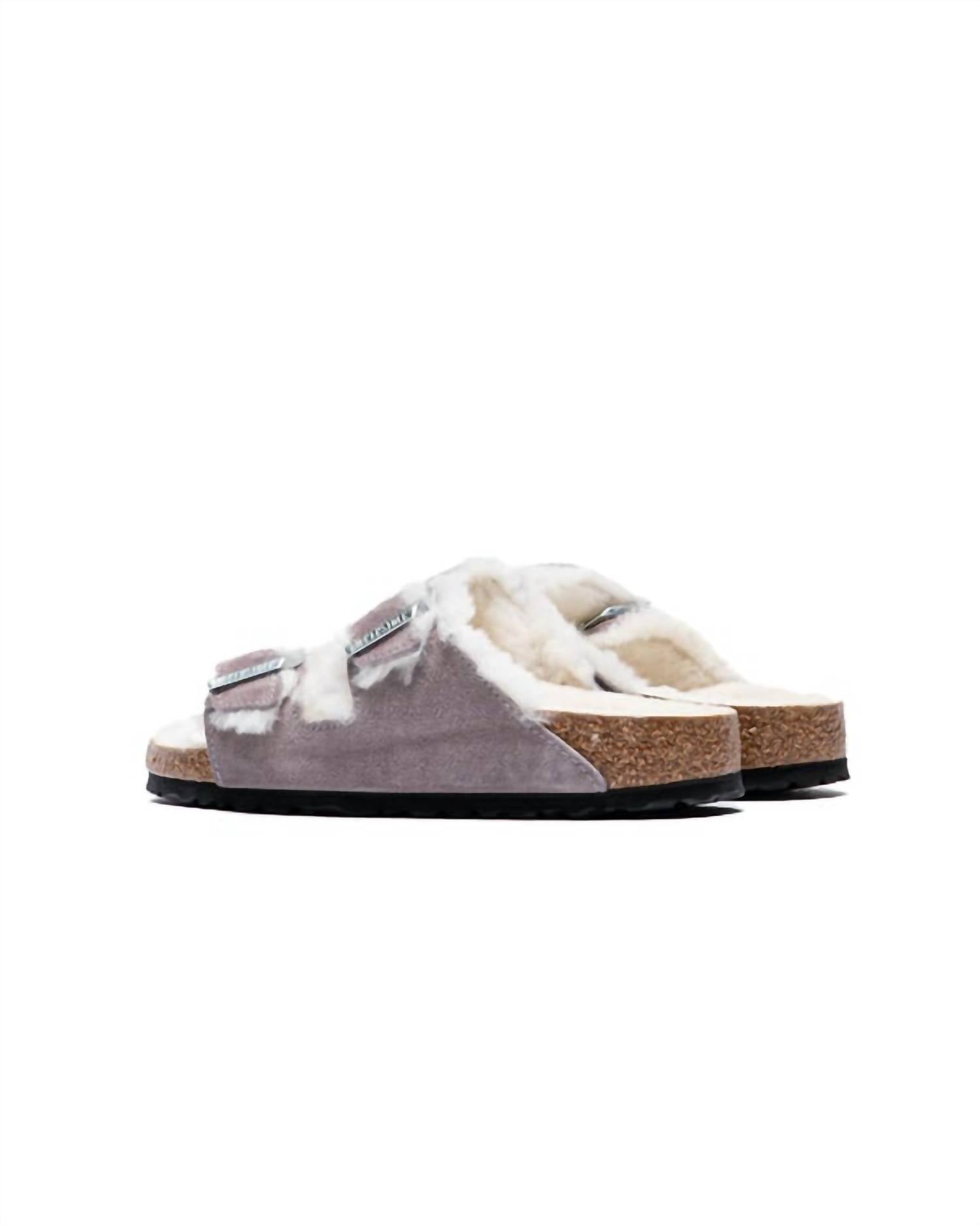 Women's Arizona Shearling Sandals In Faded Purple