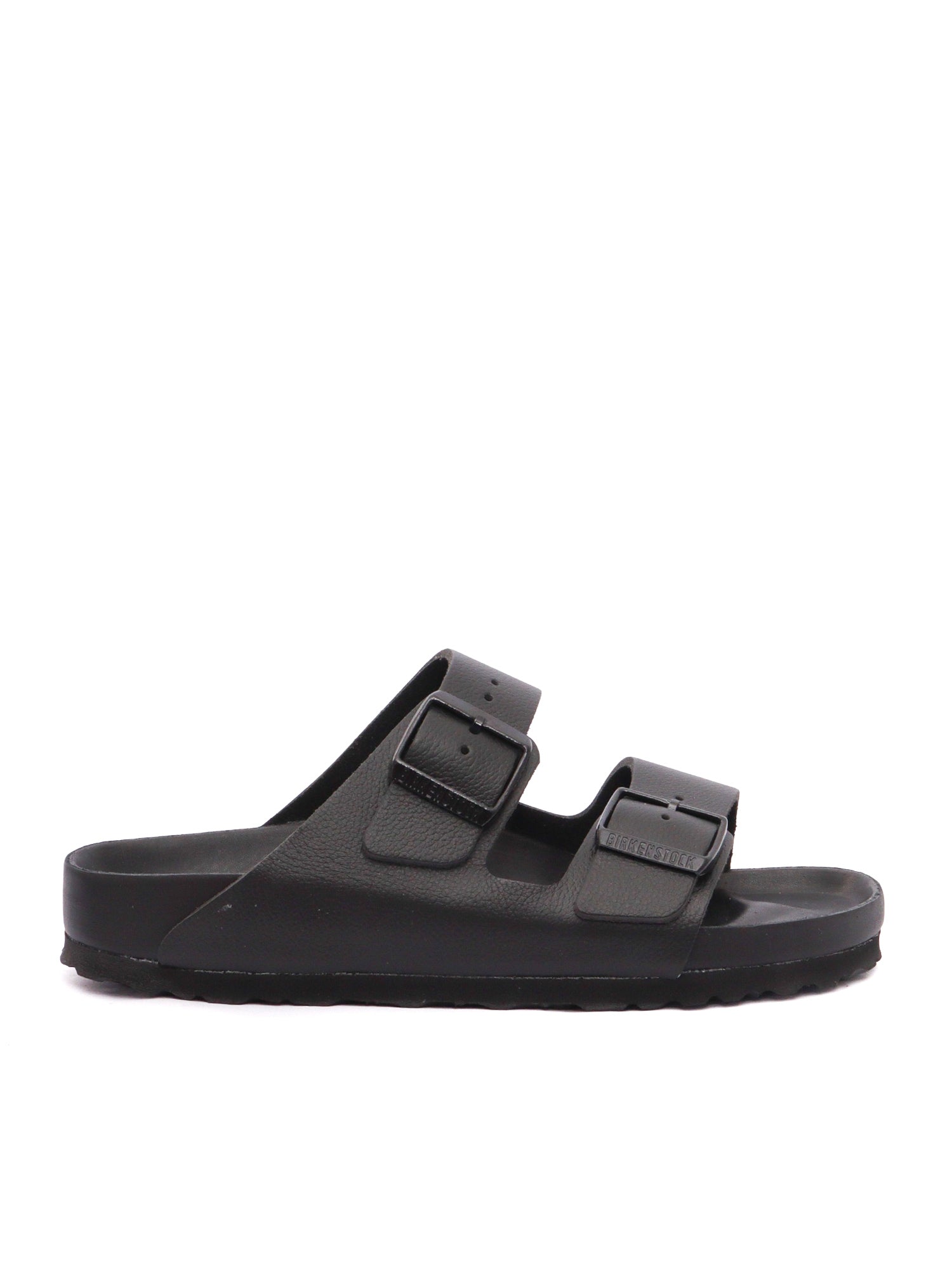 Black Arizona Natural Leather Slide Sandal