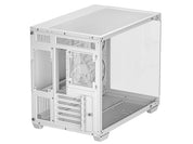 DeepCool CG330 3F WH Micro-ATX Case - White