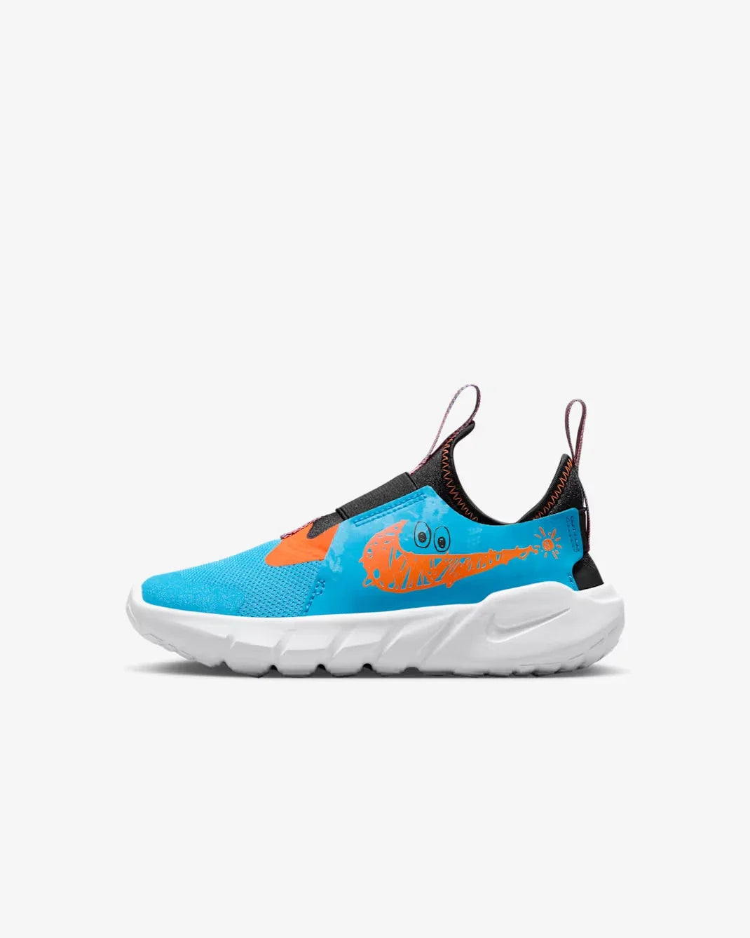 Youth Nike Flex Runner Lil DZ4487- Sneakers Blue Orange Running Shoes HTAT18