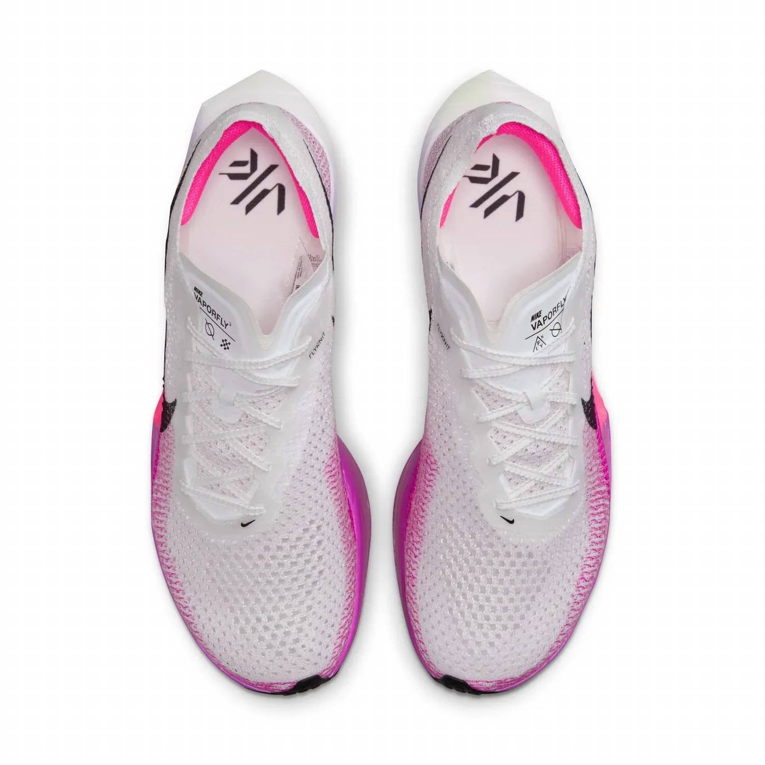 Women's Zoomx Vaporfly 3 Shoes In White/vivid Purple