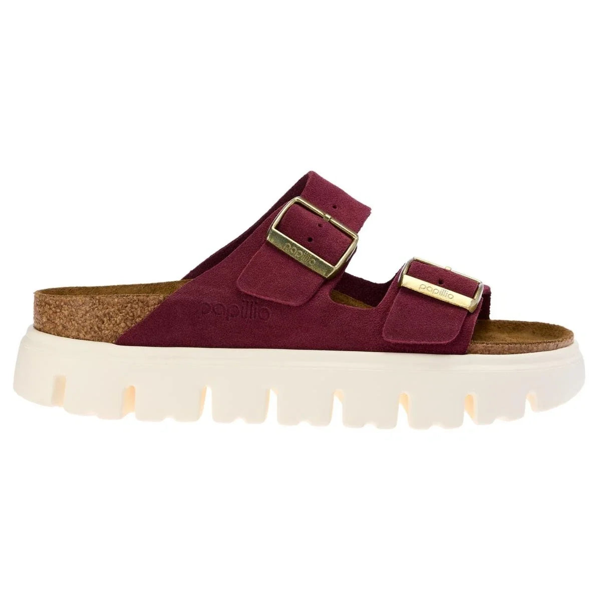 Women's Papillio by Birkenstock Arizona Sandals Berry Platform Slide GAL905