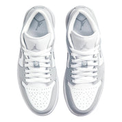 Women's Nike Air Jordan 1 Low White/Wolf Grey-Aluminum DC0774-105