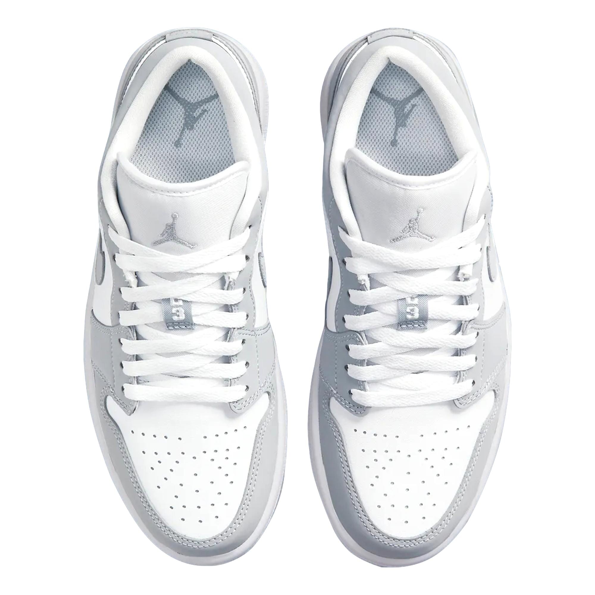 Women's Nike Air Jordan 1 Low White/Wolf Grey-Aluminum DC0774-105