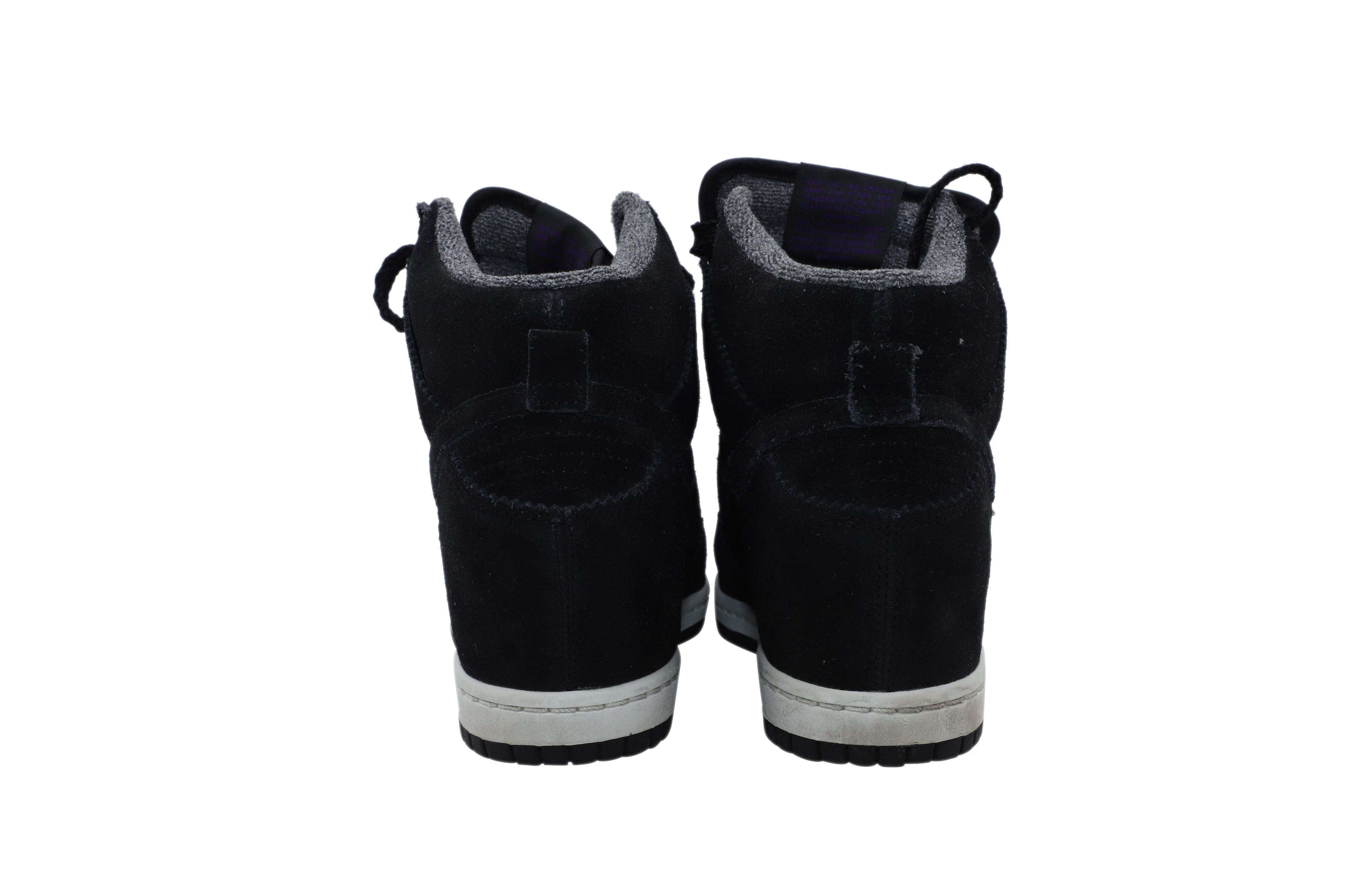 Nike Dunk Sky Hi Sneakers in Black Gum Leather