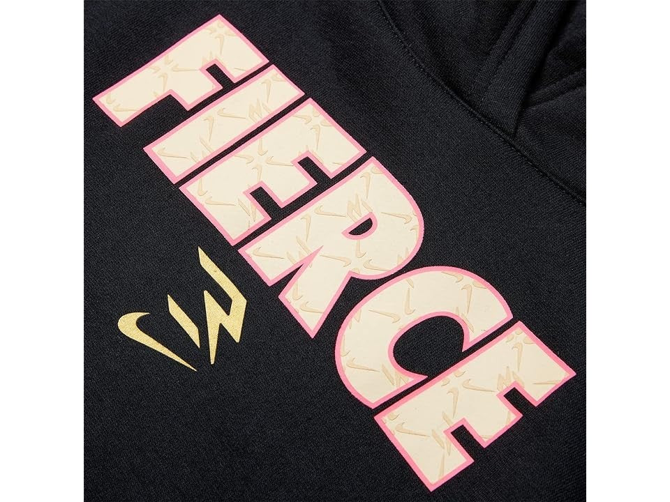 Nike 3BRAND Hoodie Girls  Black Fierce Print Fleece Long Sleeve GBO212