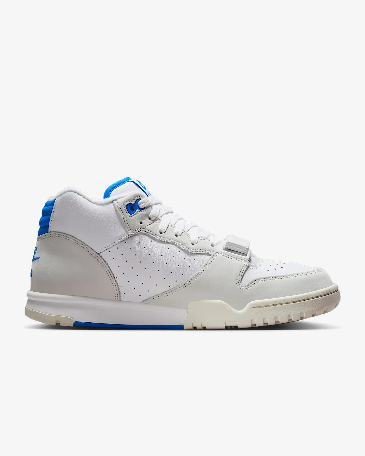 Men's Nike Air Trainer 1 FJ4183-100 Sneakers White Blue Leather Sportswear Shoes