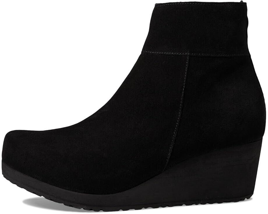 Women's Birkenstock Papillio Bootie US 5-5.5 Black Leather Wedge Heel ZPO2479