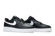 Nike Air Force 1 Low '07 Black White Pebbled Leather