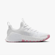 Women's Free Metcon 6 Training Shoes In White/elemental Pink-White
