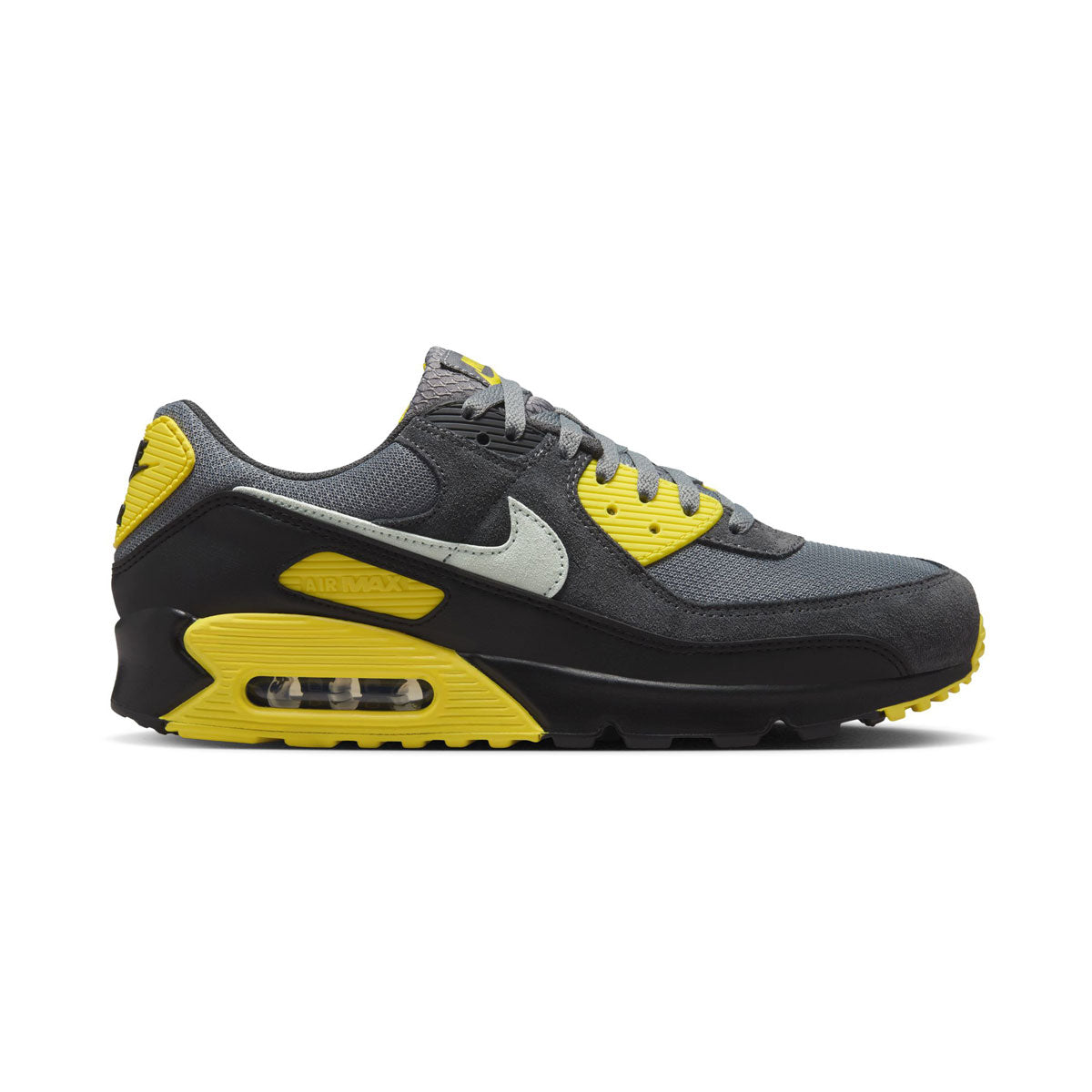 MENS NIKE AIR MAX 90_SMOKE GREY/LIGHT SILVER-LIGHTENING