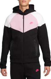 Men's Sportswear Tech Fleece Windrunner Full-Zip Hoodie In Black/white/pink Foam