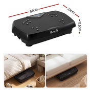 Everfit Vibration Plate Exercise Machine with Bluetooth 150 Speed Black